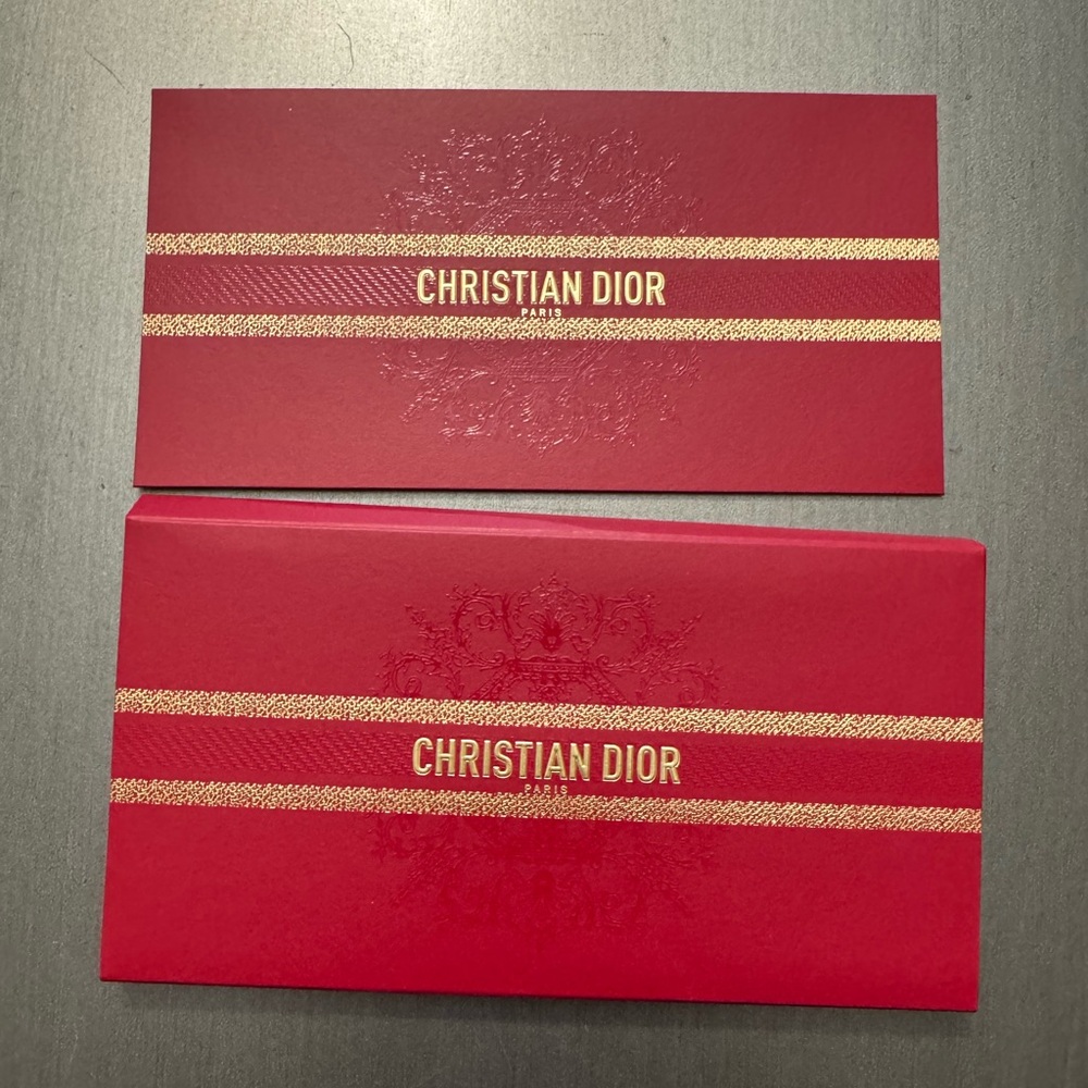 Dior Red and Gold Stationery Set